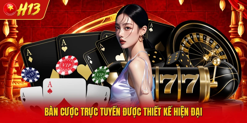 Bàn cược trực tuyến được thiết kế hiện đại 