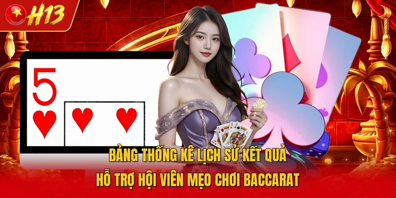 Bảng thống kê lịch sử kết quả hỗ trợ hội viên mẹo chơi baccarat