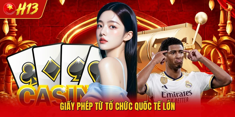Giấy phép từ tổ chức quốc tế lớn